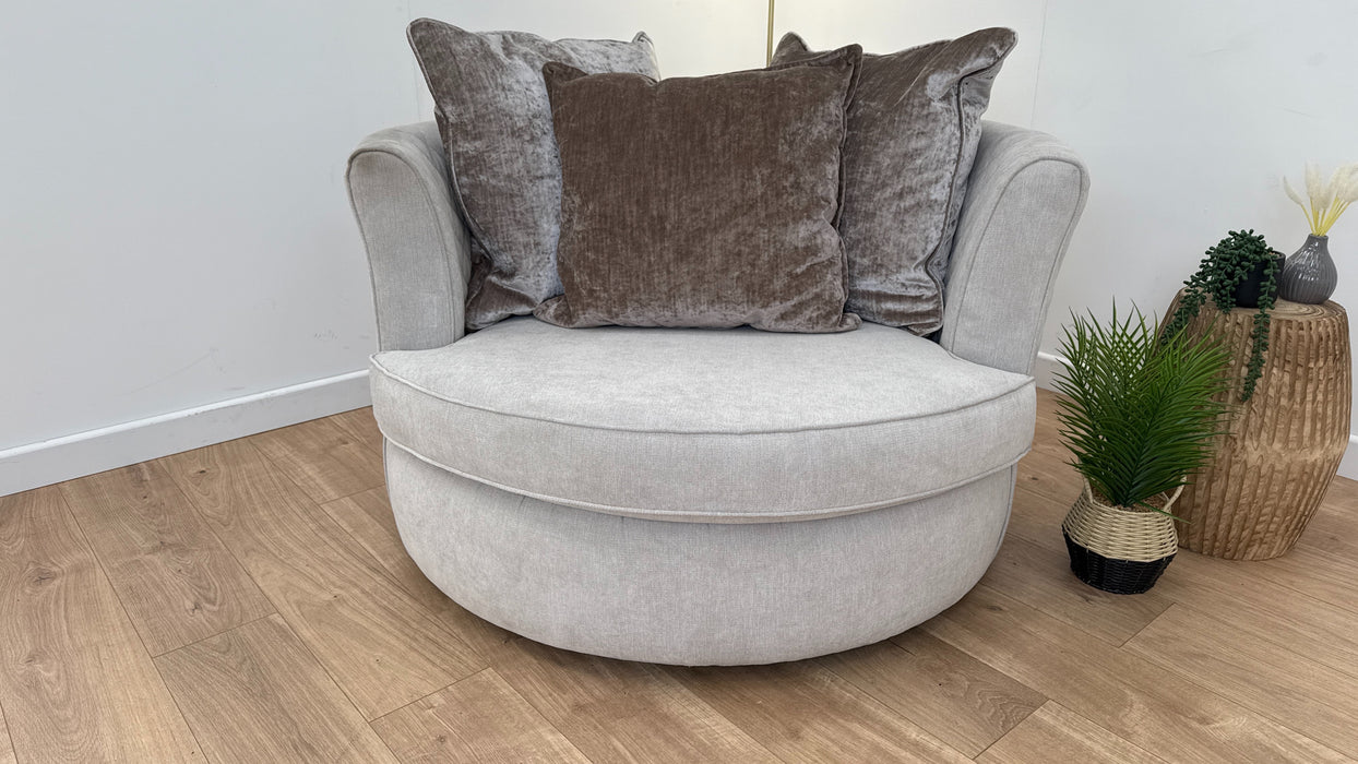 Orka Fabric Swivel Chair