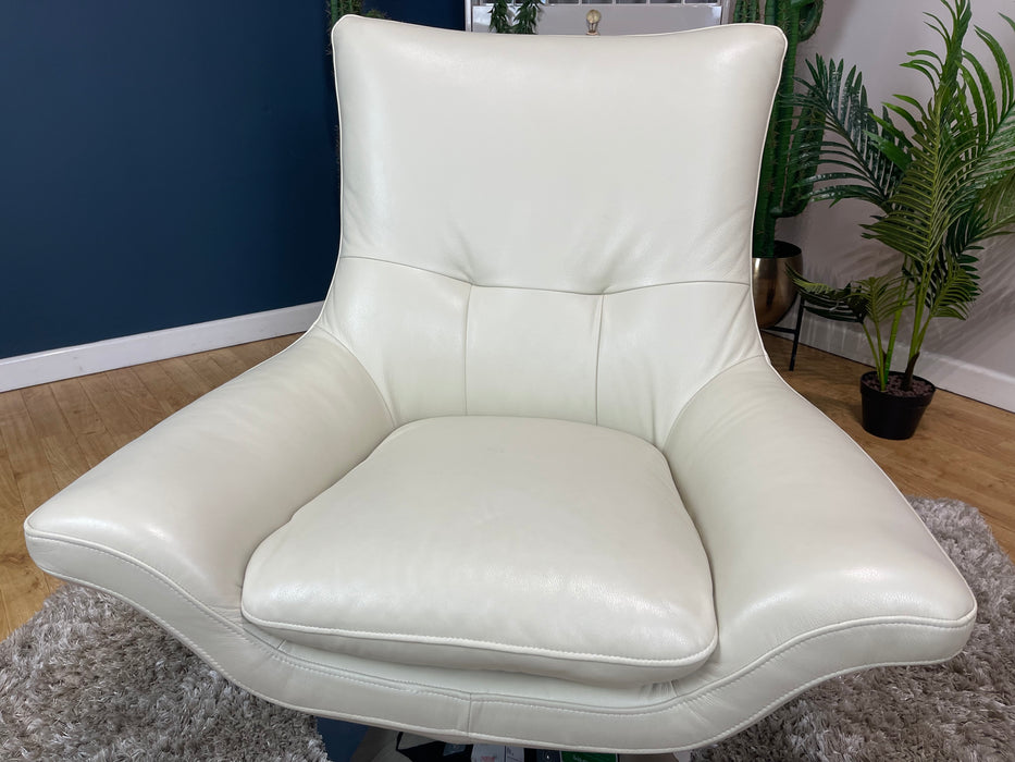 Missouri Bone China Leather Swivel Chair (WA2)