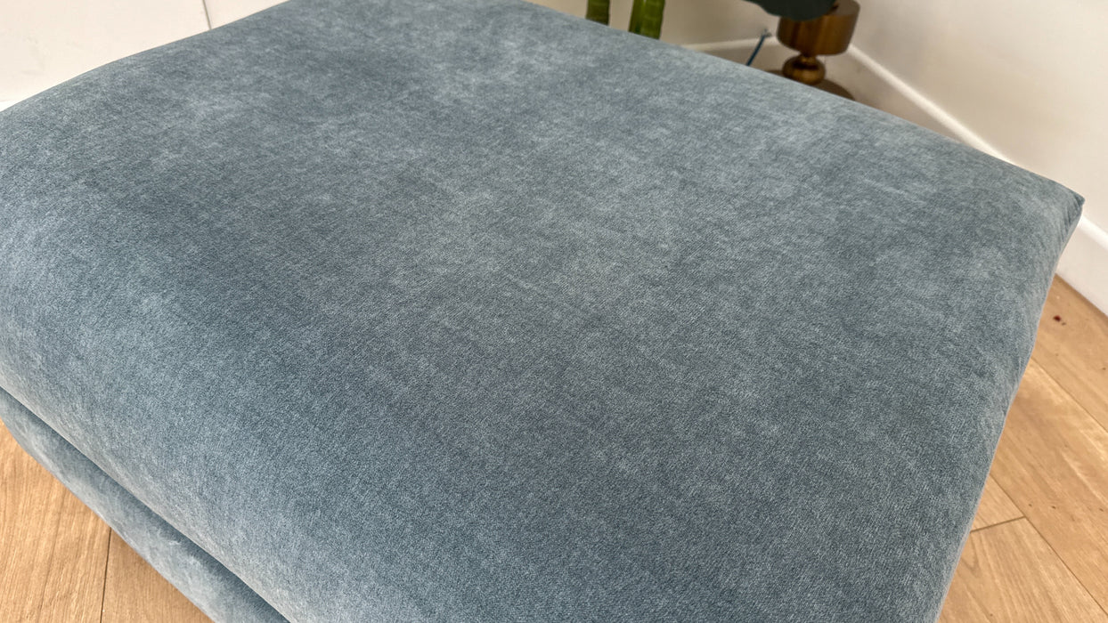 DFS The Nestlebury Fabric Footstool in Denim