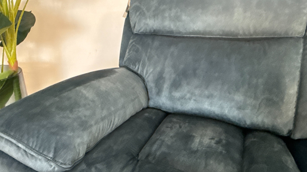 Sofology Radleigh Fabric 2 Seater in Washed Velvet Teal