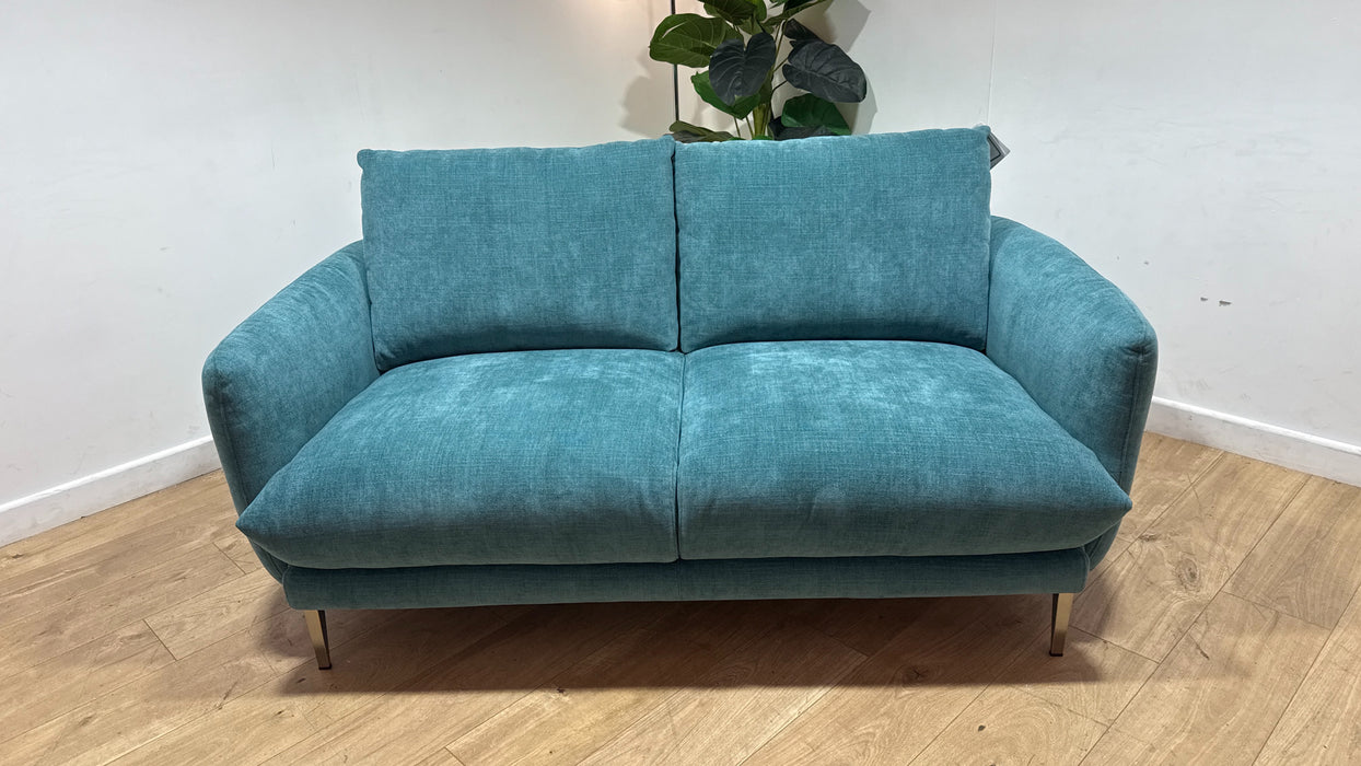 Sofology Adler Fabric 2 Seater in Casual Chenille Teal