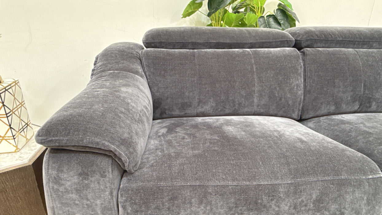 Sofology Carrera Fabric 2.5 Seater in Relaxed Chenille Ink