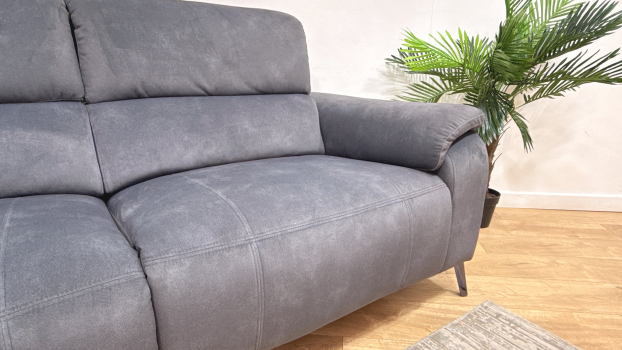 Sofology Bailey Fabric 2.5 Seater Power Recliner in Lifestyle Flecked Charcoal