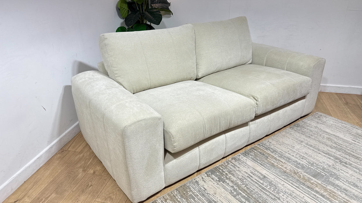 Sofology Soho Fabric 3 Seater No Trim in Micro Boucle Natural