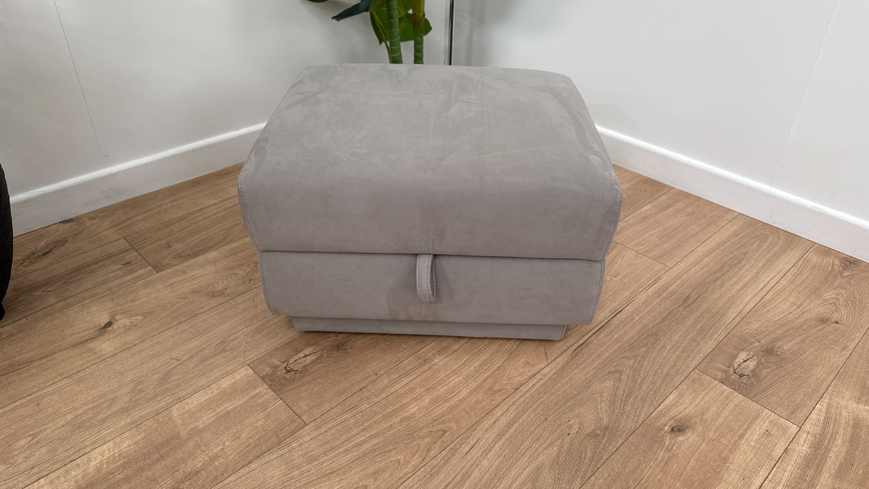 Dereham Fabric Storage Footstool - Mink