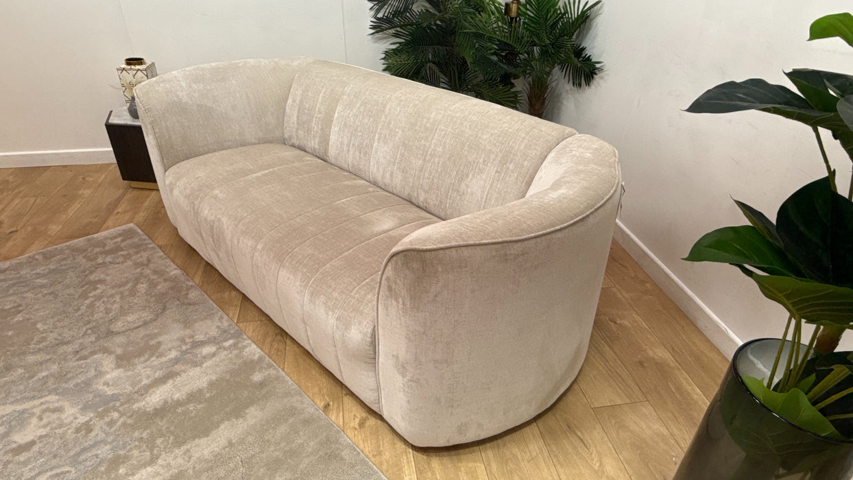 Sofology Fitzrovia Fabric 3 Seater in Luxury Chenille Mist Mix Without Trim