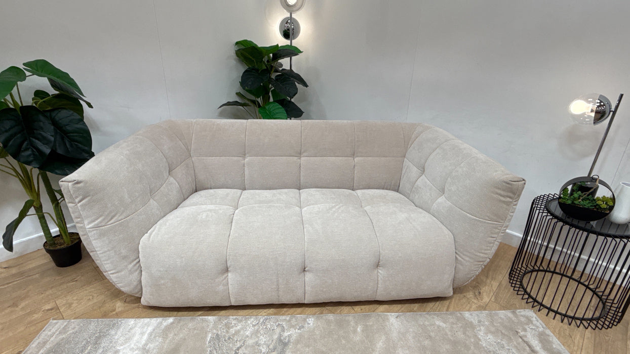 Sofology Lunar Fabric 2 Seater in Textured Chenille Stone
