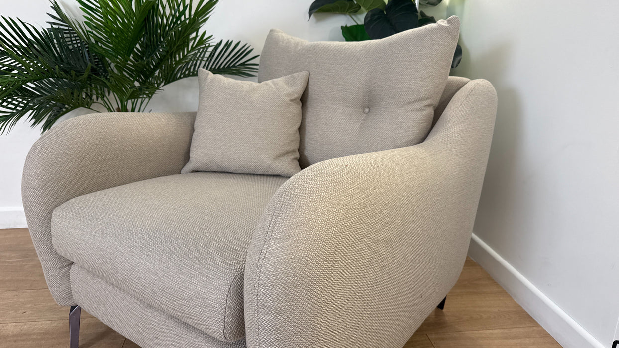 Sofology Ambleside Fabric Chair in Bentley Taupe