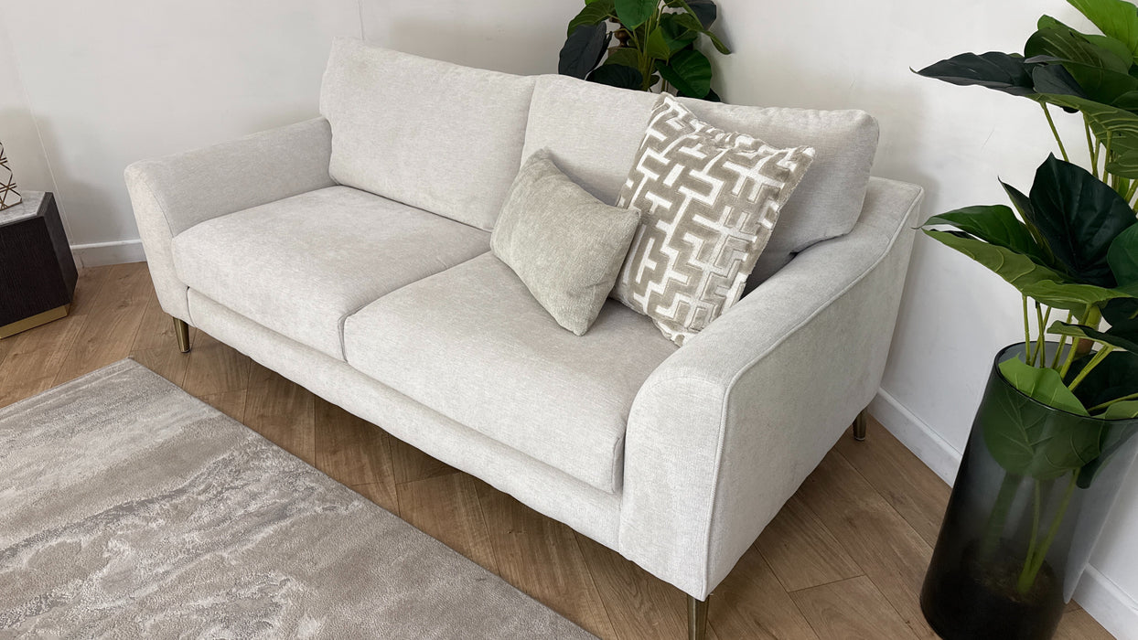 Sofology Mayfair Fabric 3 Seater in Linen Look Chenille Mist