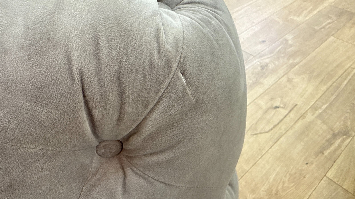 Sofology The Alchemist 3 Seater Fabric Sofa in Plush Silver