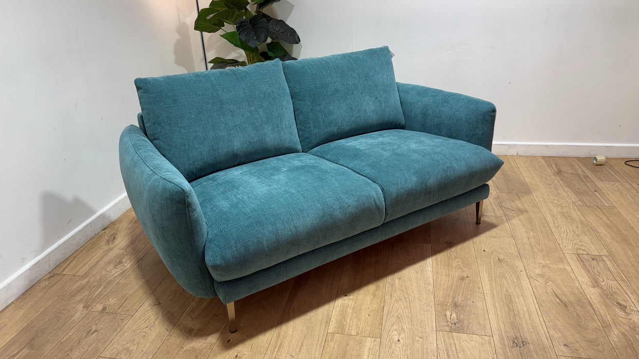 Sofology Adler Fabric 2 Seater in Casual Chenille Teal