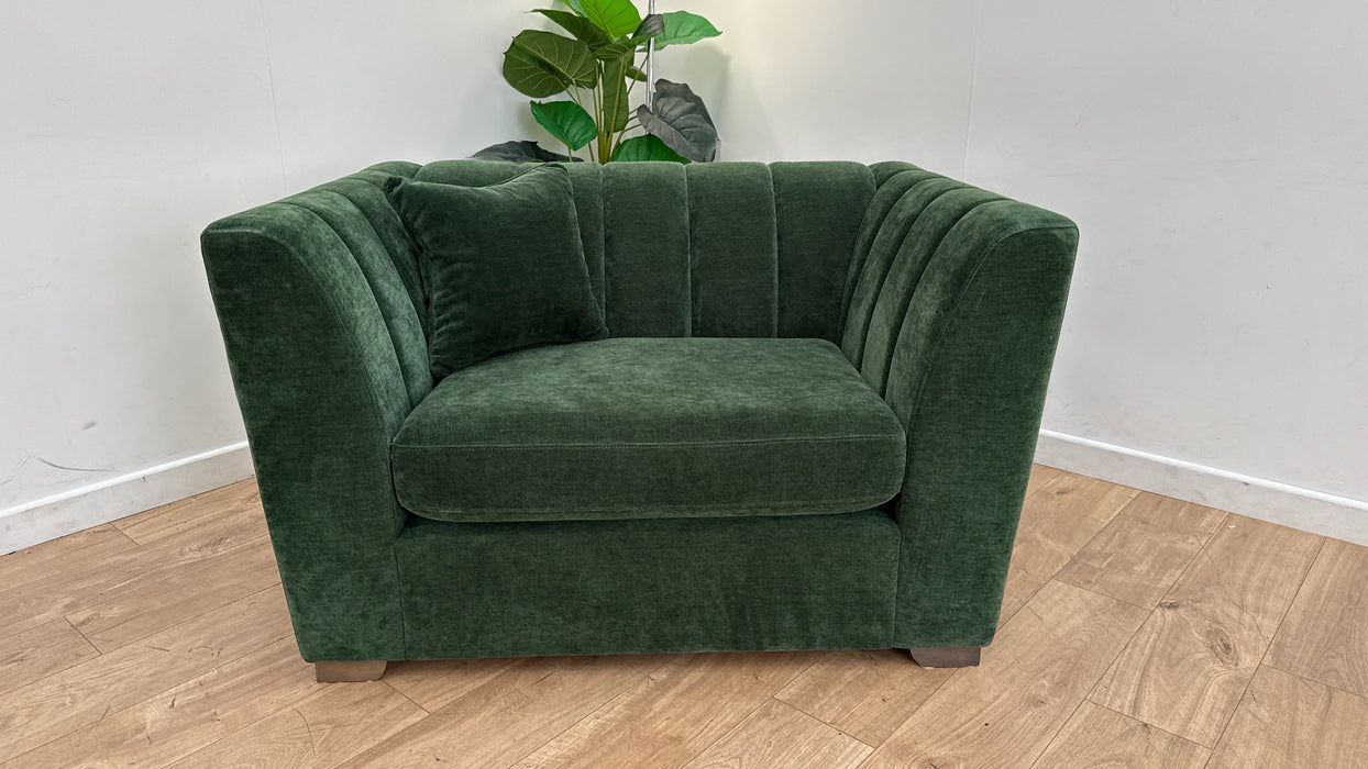 Sofology The Downtown Fabric Loveseat in Aston Moss All Over