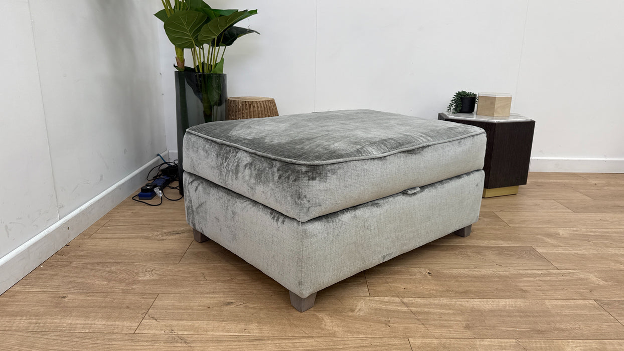 DFS Harlech Large Storage Footstool in Grey