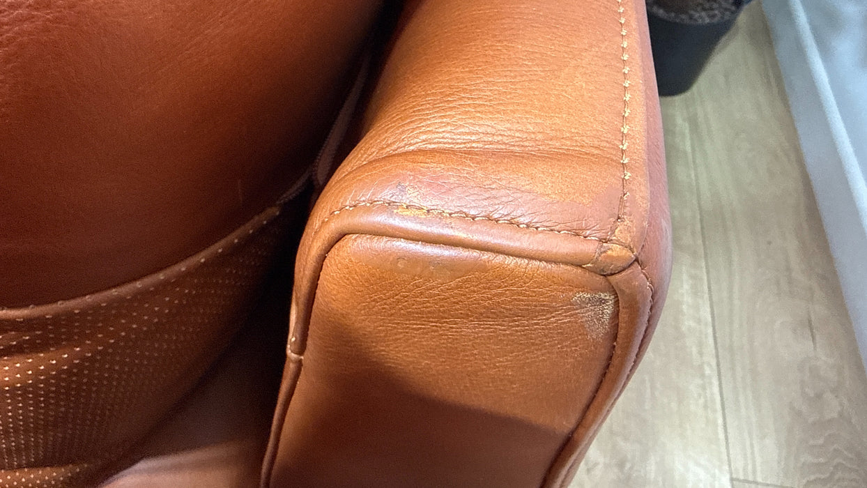 Sofology Adler Leather 2 Corner 1 in Relaxed Soft Amber