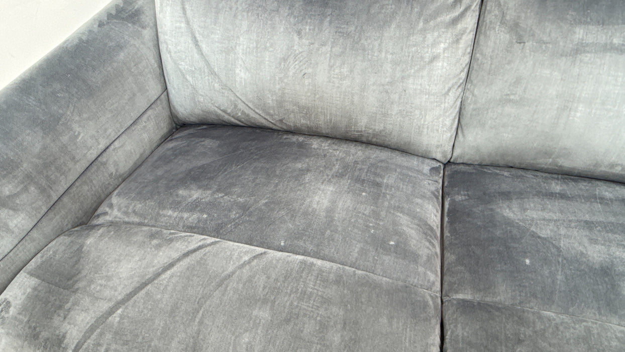 Sofology The Renato Fabric 2 Seater in Heritage Velvet Granite