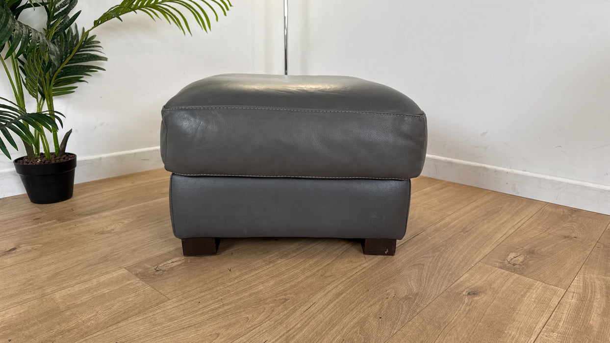 Mazzini Leather Footstool