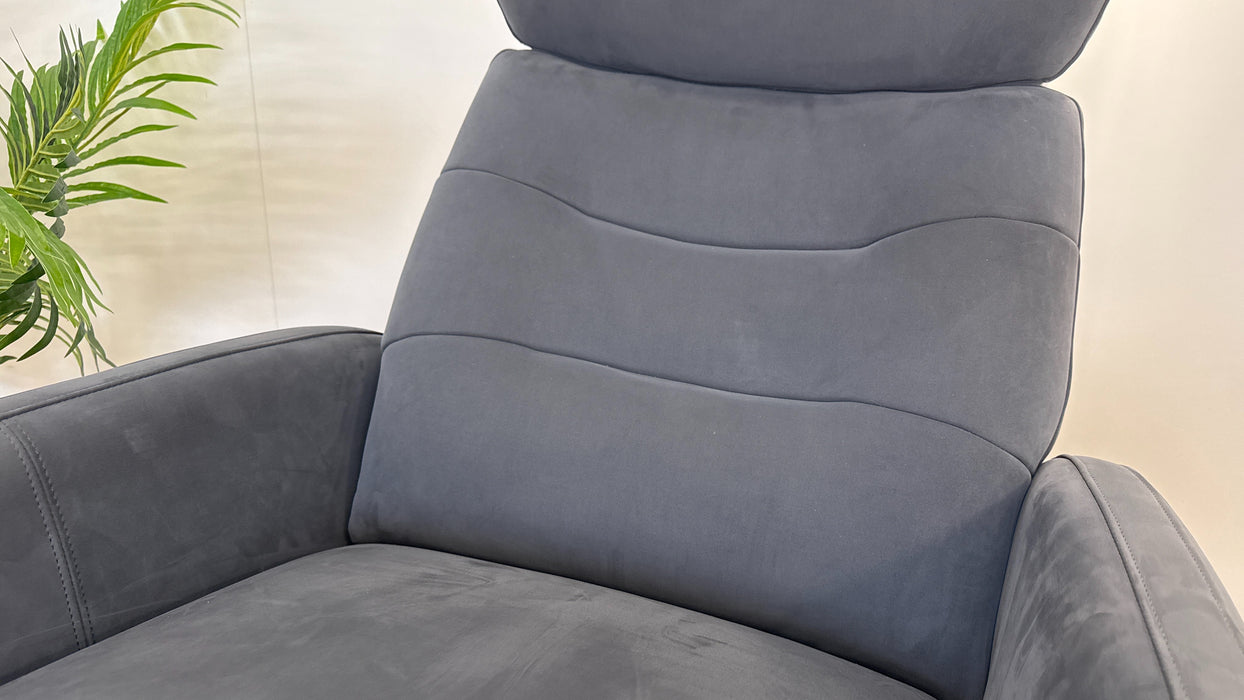 Sample Chair - Fabric Manual Recliner - Grey