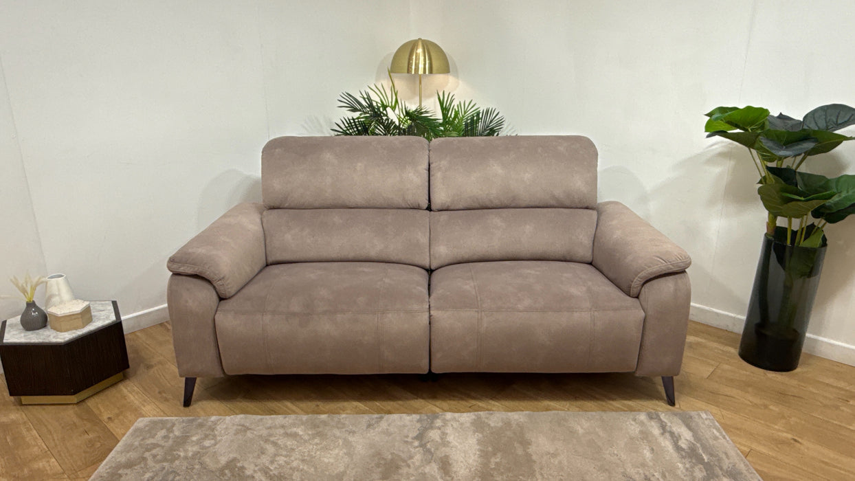 Sofology Bailey Fabric 2.5 Seater Power Recliner in Lifestyle Flecked Nutmeg