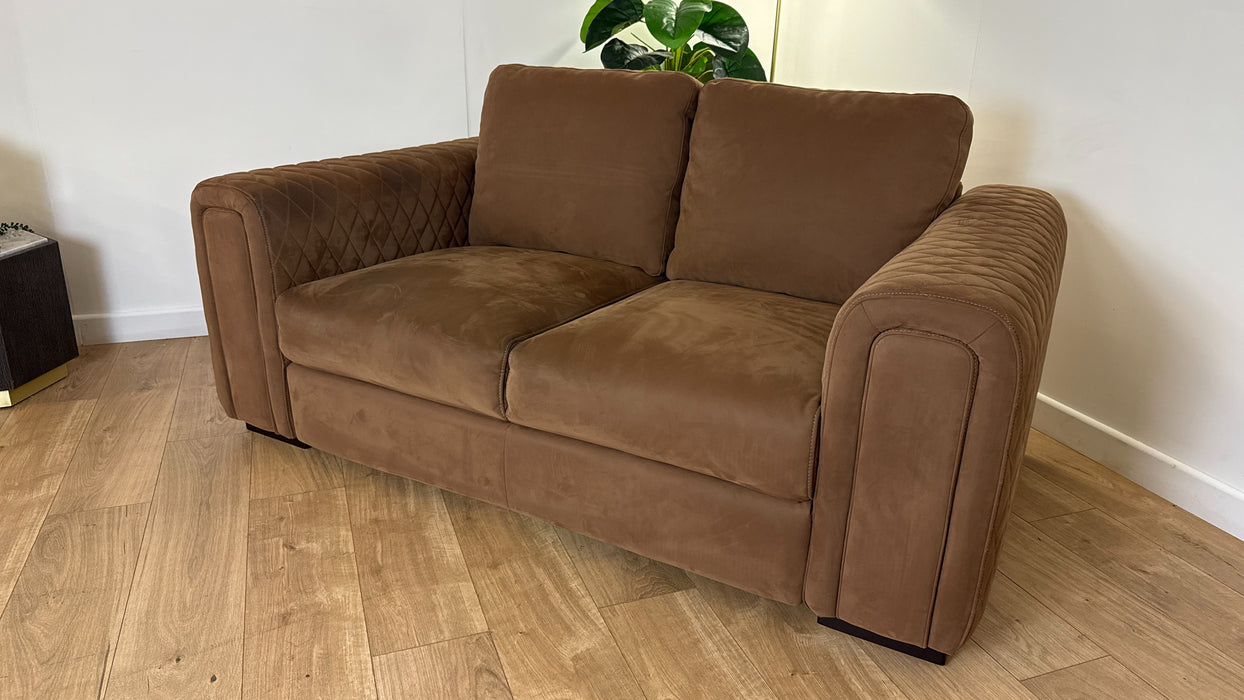 Sofology The Firenze Fabric 2 Seater in Lifestyle Nubuck Feel Pecan