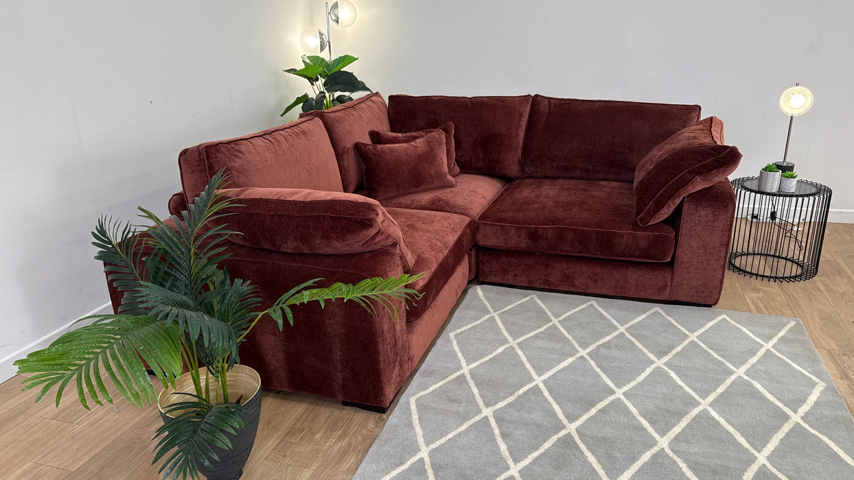 Laurent 1.5 Corner 1.5 Sofa - Fabric - Luxury Deep Pile Chenille