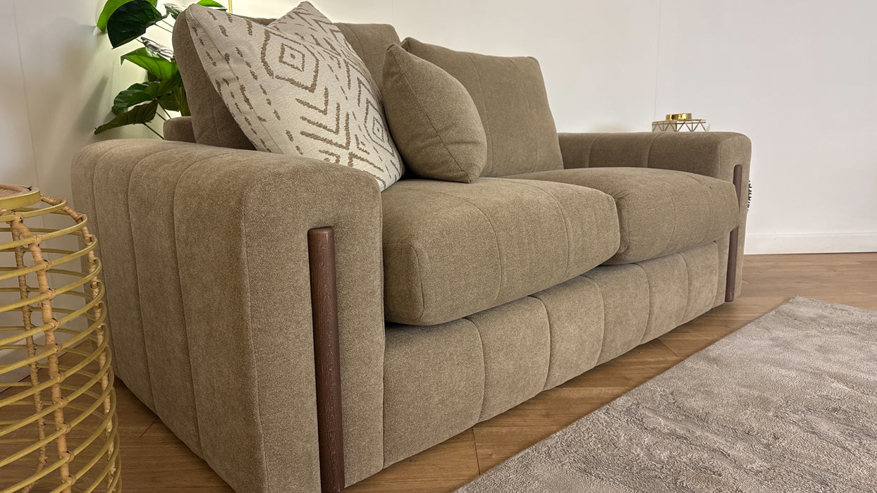 Sofology Soho Fabric 2 Seater in Micro Boucle Mink/Natural