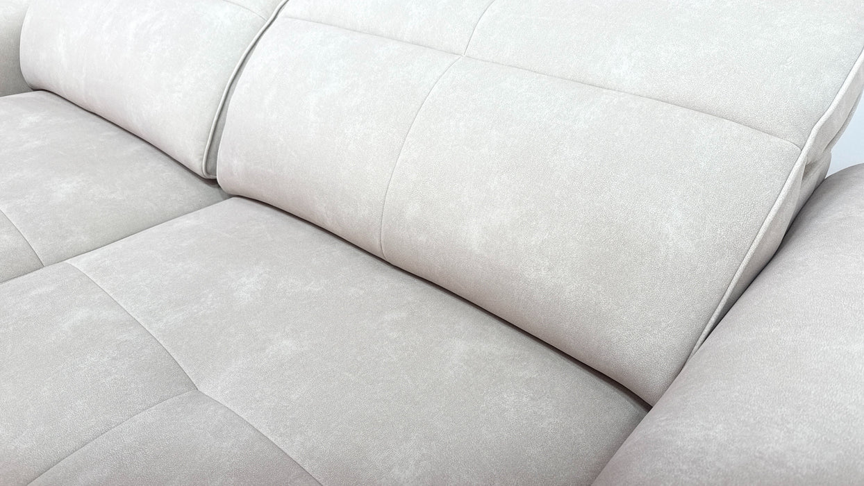 Sofology Riviera Fabric 3 Seater Motion Chaise in Lifestyle Flecked Ivory