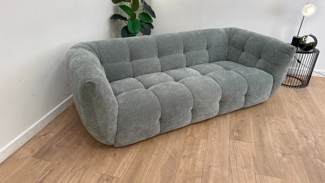 Lunar Fabric 3 Seater in Dali Seafoam