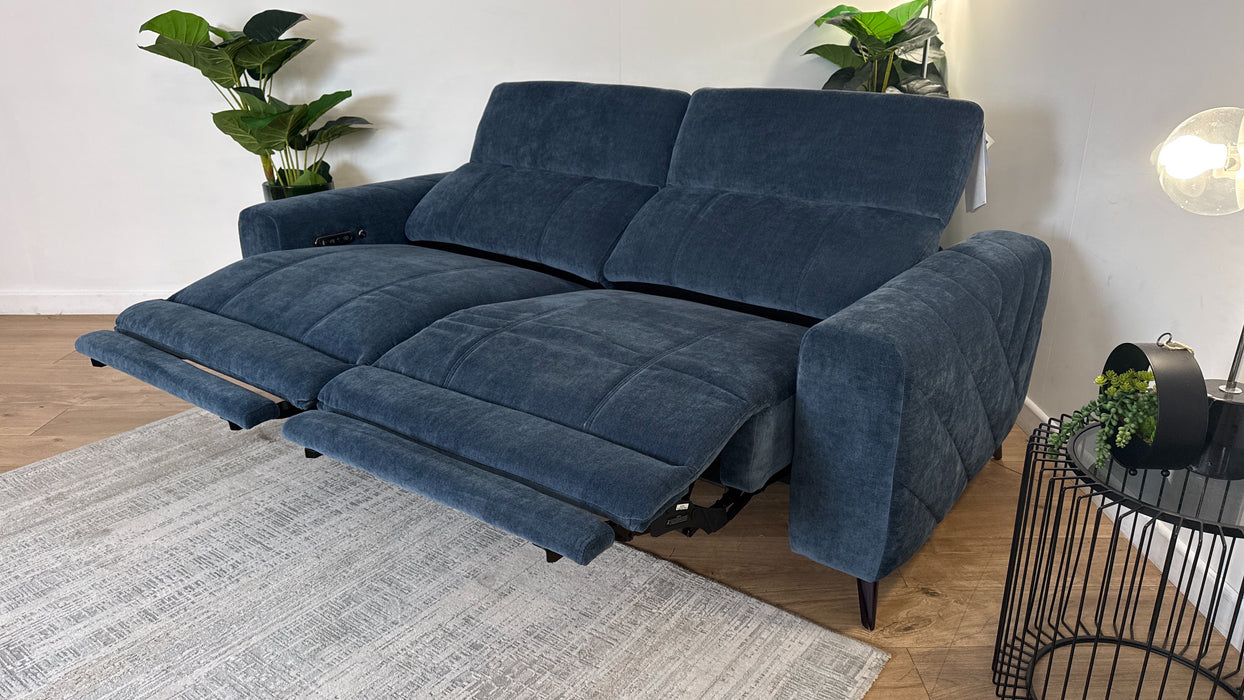 Sofology Allure Fabric Recliner 2.5 in Denim
