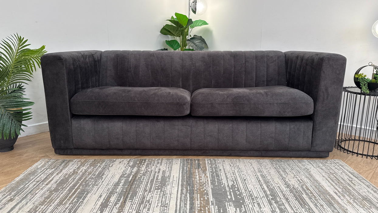 Sofology Astoria Fabric 4 Seater in Lifestyle Dapple Anthracite