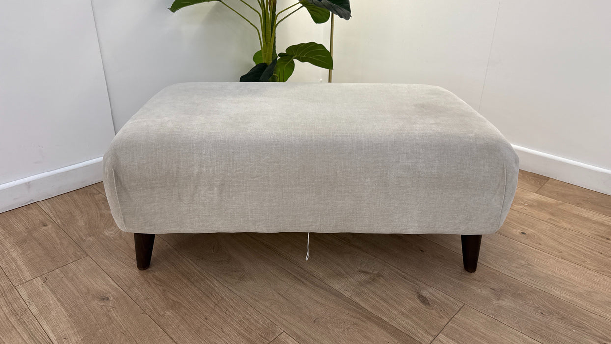 Sofology Mayfair Fabric Footstool in Mayfair Linen All Over