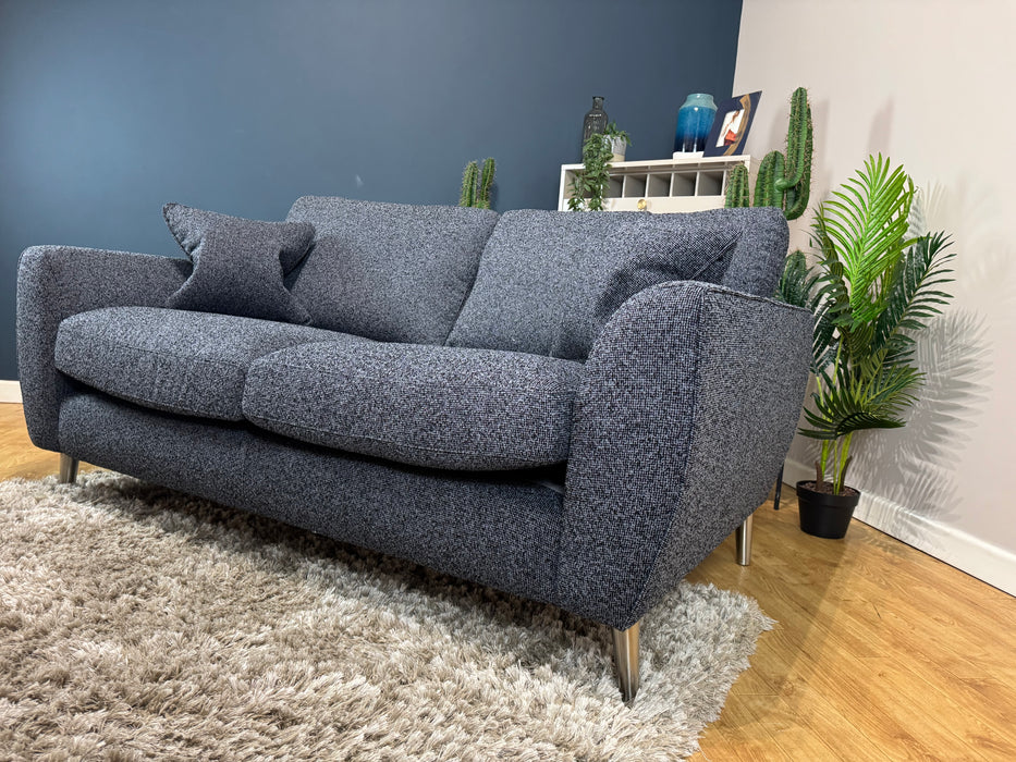 The Hackney Fabric 2 Seater - Mini Boucle Anthracite - Memory Foam Seats (WA2)