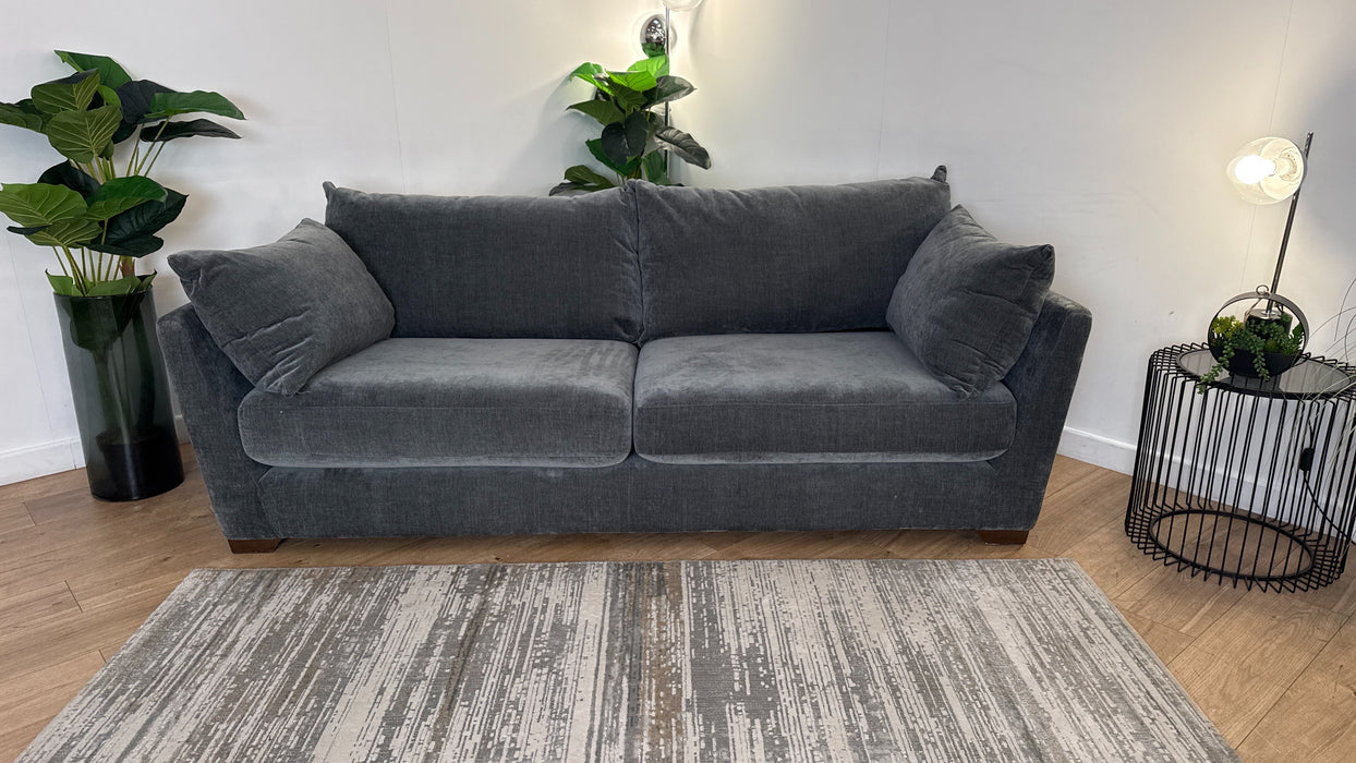 Sofology Tallulah Fabric 3 Seater in Soft Chenille Slate