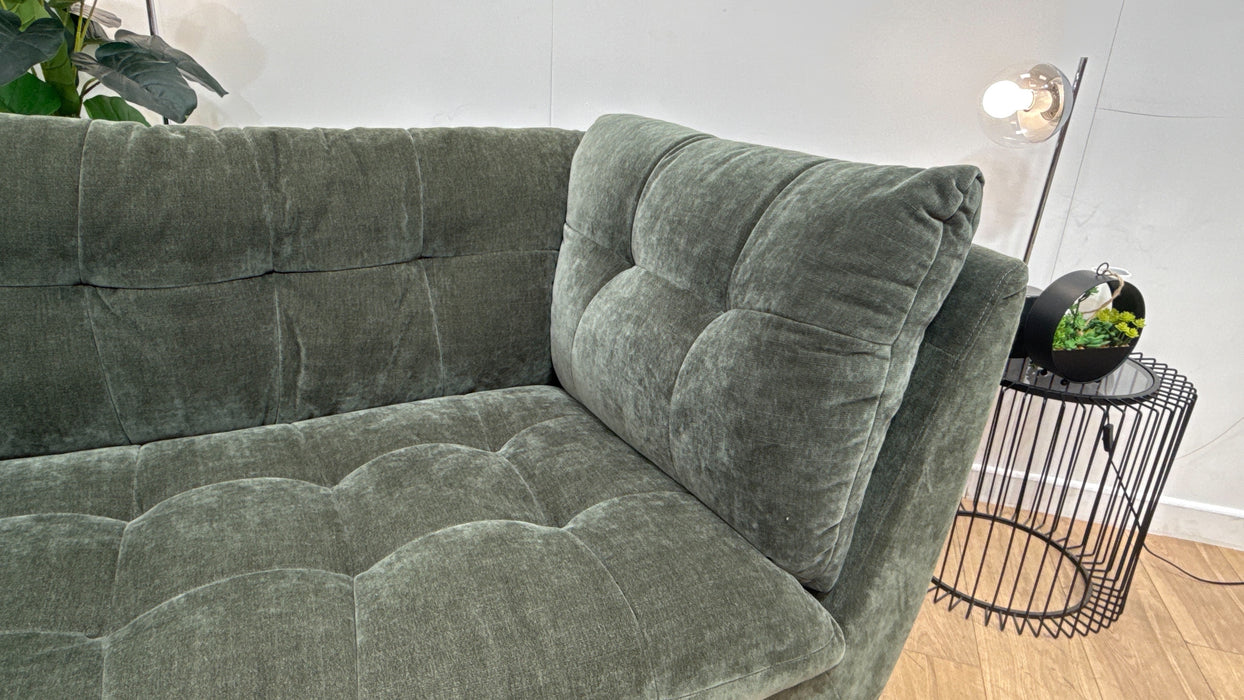 Sofology The Cocoon Fabric 2 Seater in Relaxed Chenille Pine