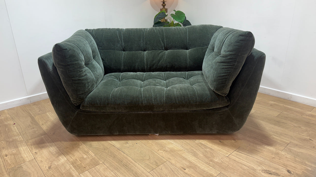 Sofology The Cocoon Fabric 2 Seater in Relaxed Chenille Pine