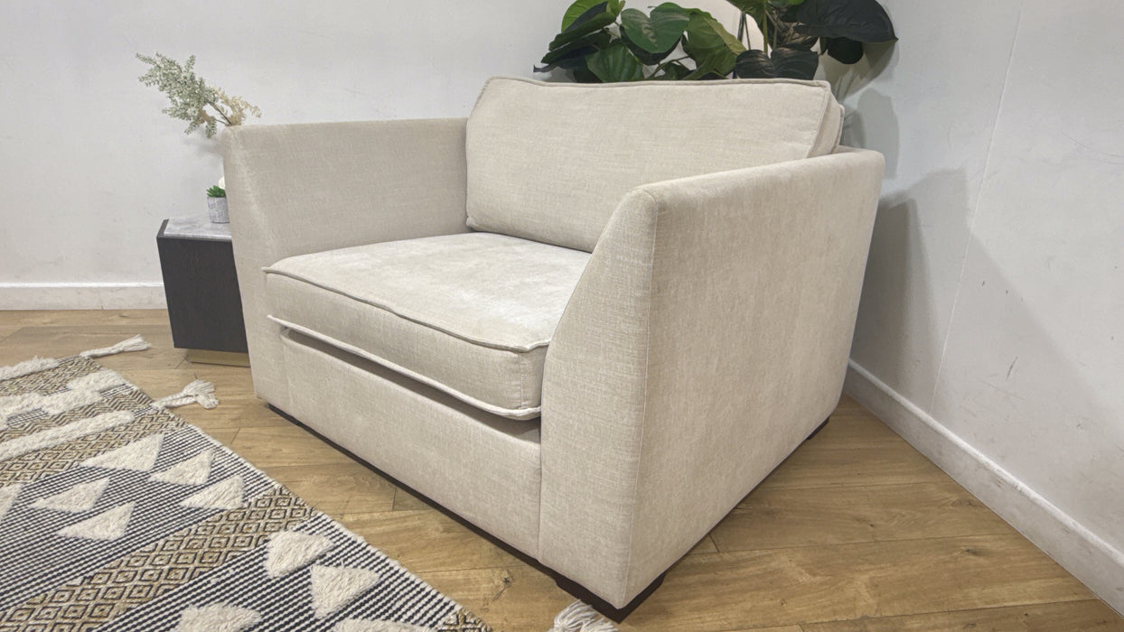 Sofology Richmond Fabric Loveseat in Artic Ecru