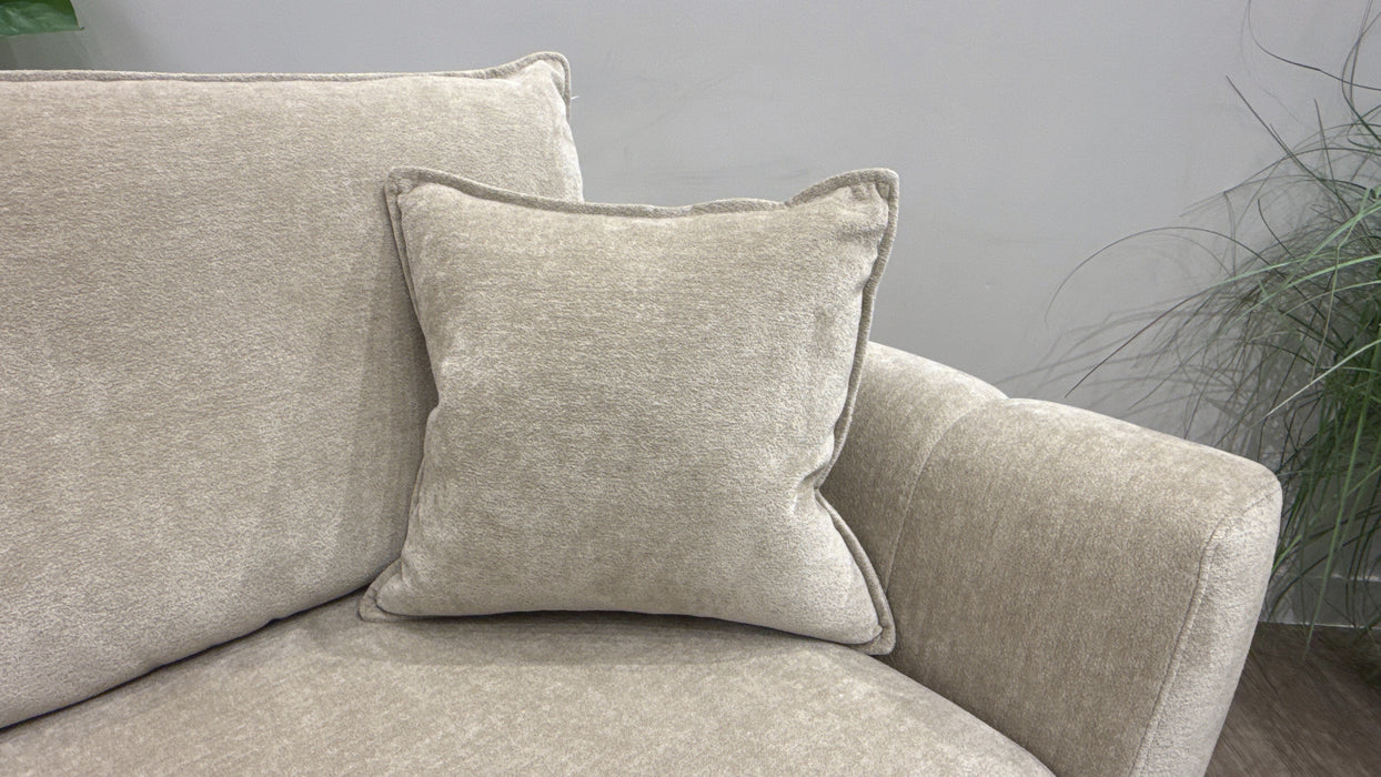 Sofology Hudson Fabric 3 Seater in Luxury Sherpa Pebble