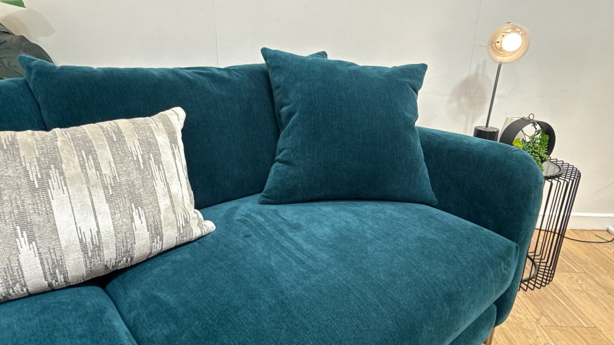 Sofology Midland Hill Fabric 4 Seater in Chamonix Teal/Falletto Silver Mix
