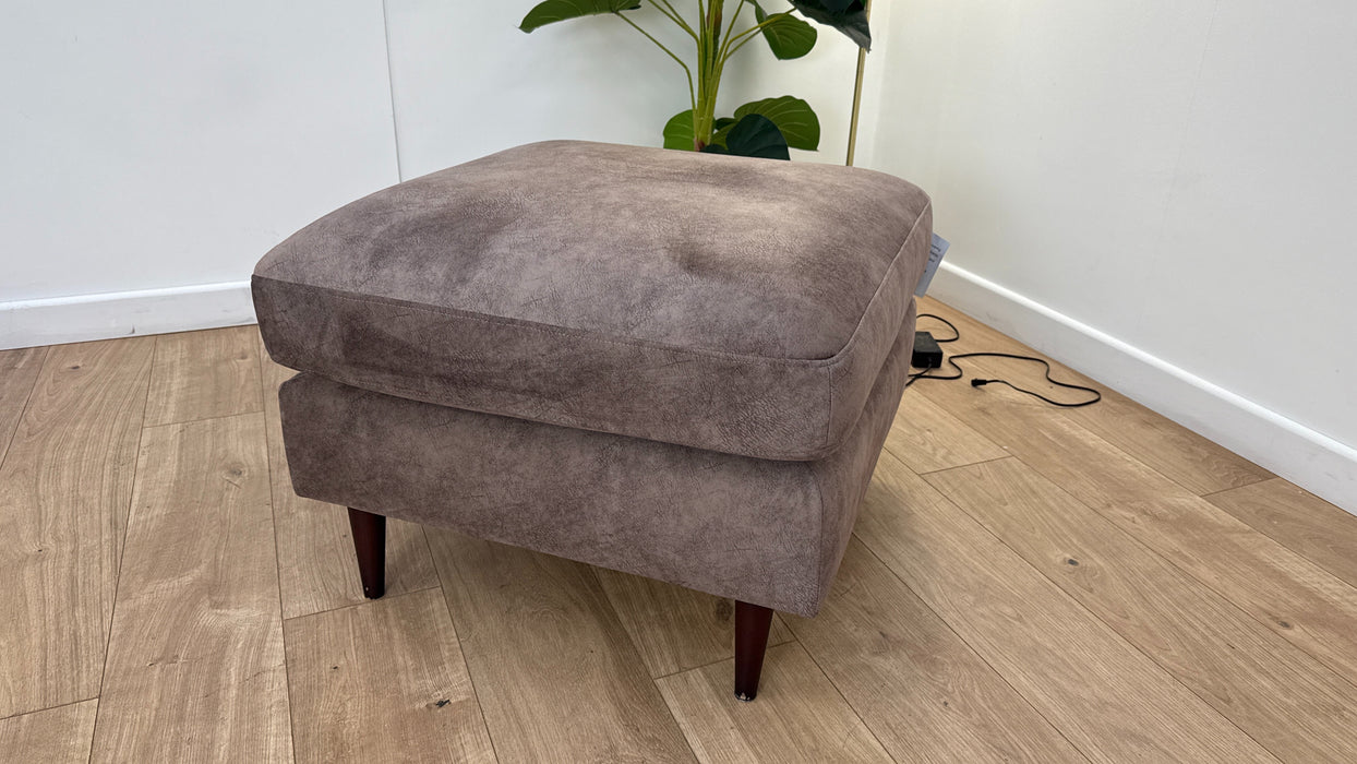 Sofology The Hackney Fabric Footstool Memory Foam in Lifestyle Dapple Mocha