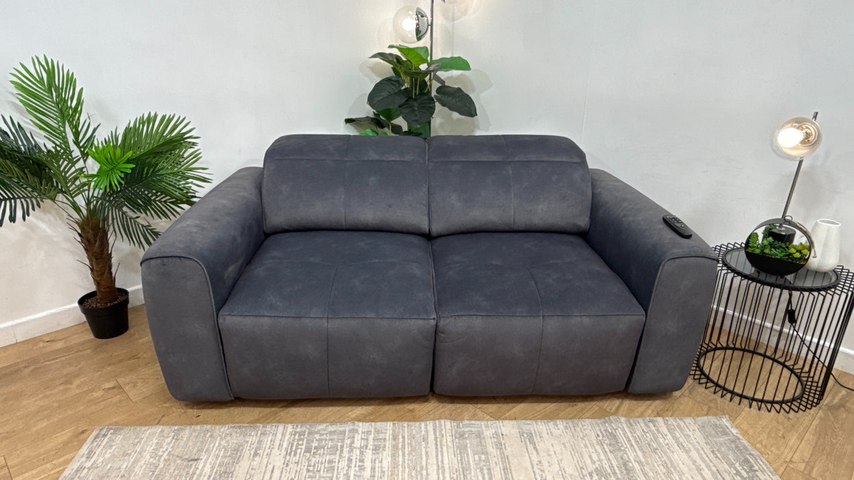 Sofology Riviera Fabric 2 Seater Motion Chaise in Lifestyle Flecked Charcoal