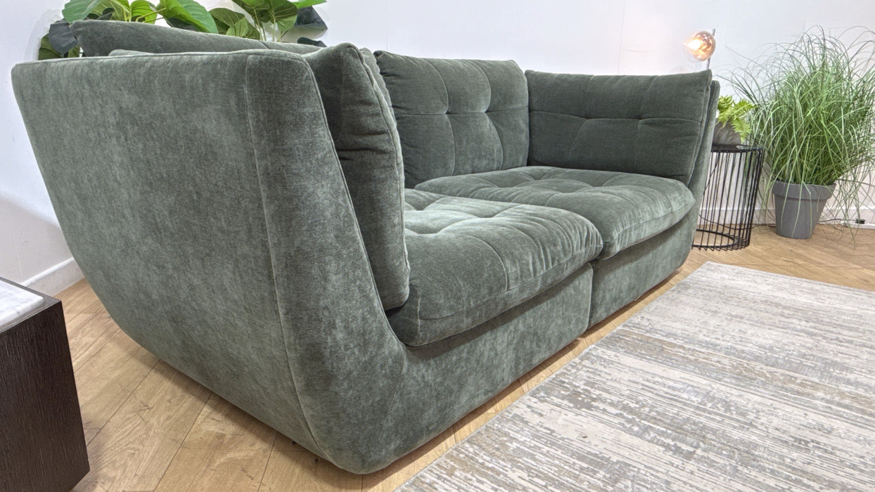 Sofology The Cacoon 3 Seater Fabric Sofa in Relaxed Chenille Pine
