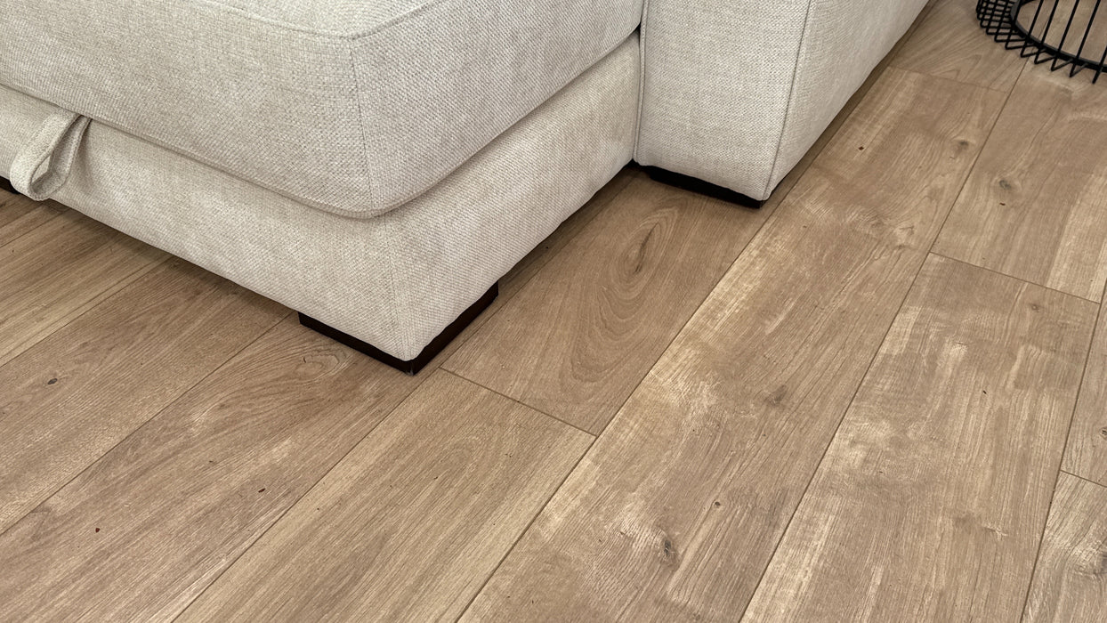 Sofology Santuary Fabric Corner Recliner and Chaise in Beige