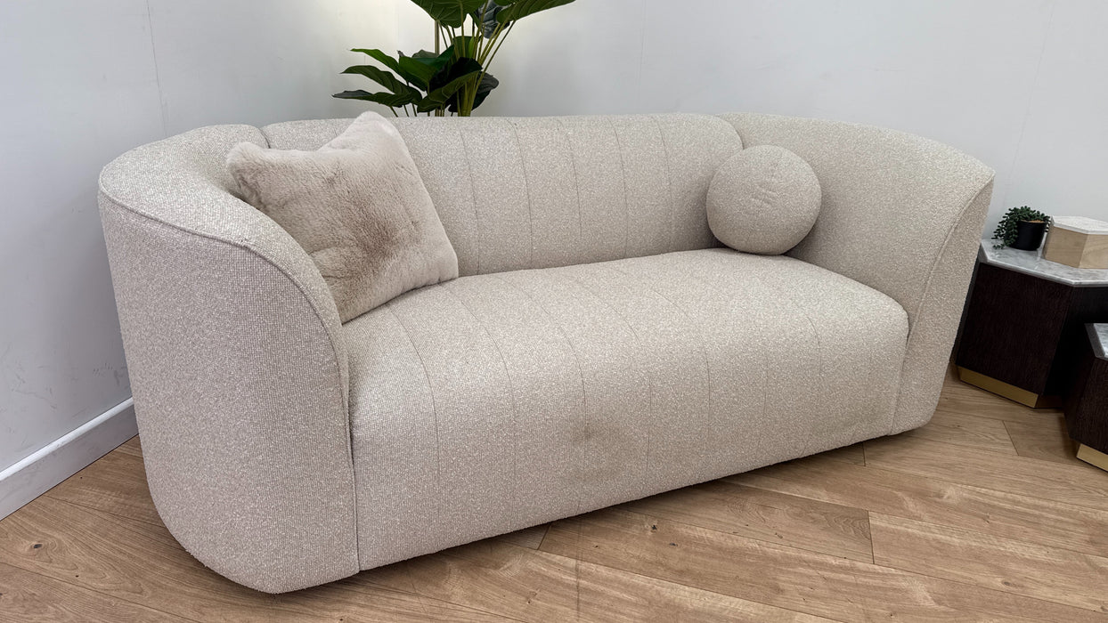Sofology The Fitzrovia Fabric 2 Seater in Mini Boucle Natural Mix Without Trim