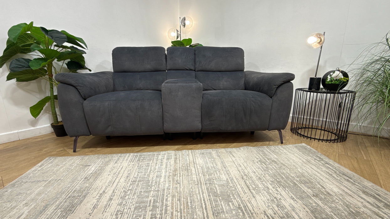 DFS Cinesound Power Plus Fabric Recliner in Shadow