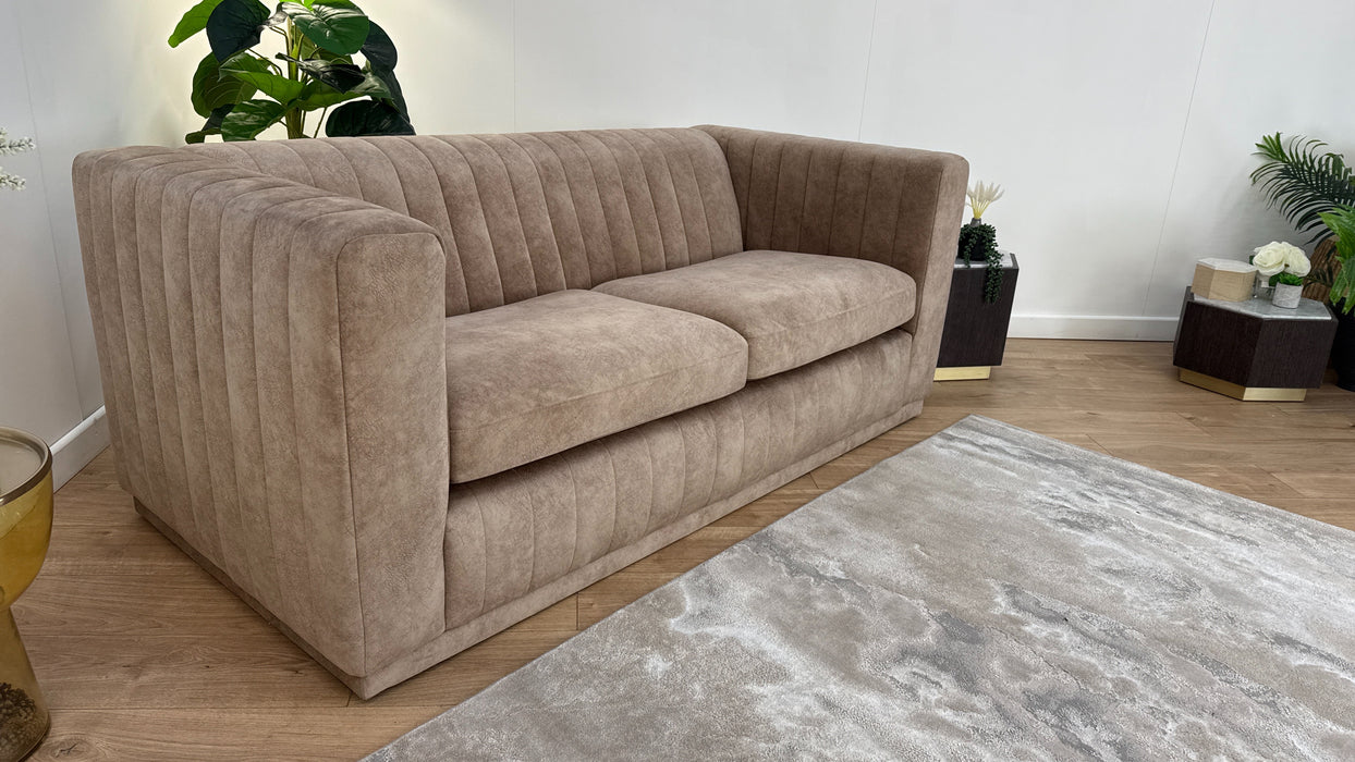 Sofology Astoria Fabric 3 Seater Lifestyle Dapple Caramel