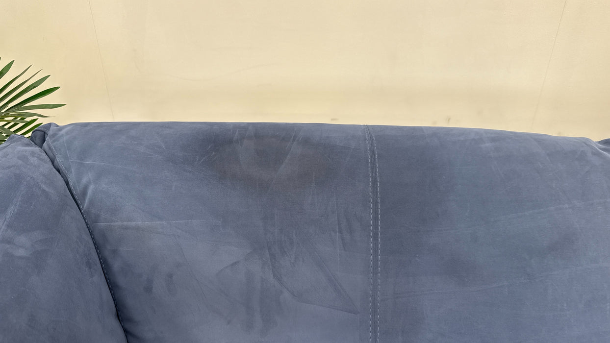 Sofology Tessuto Fabric 3 Corner 1 in Lifestyle Nubuck-Feel Blue