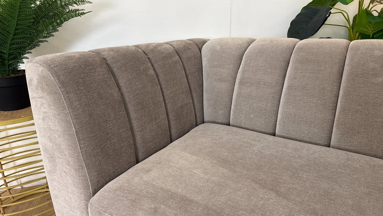 Sofology Downtown 3 Seater Sofa Bed in Soft Chenille Wicker