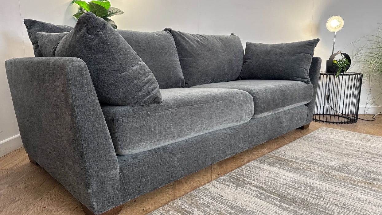 Sofology Tallulah Fabric 3 Seater in Soft Chenille Slate