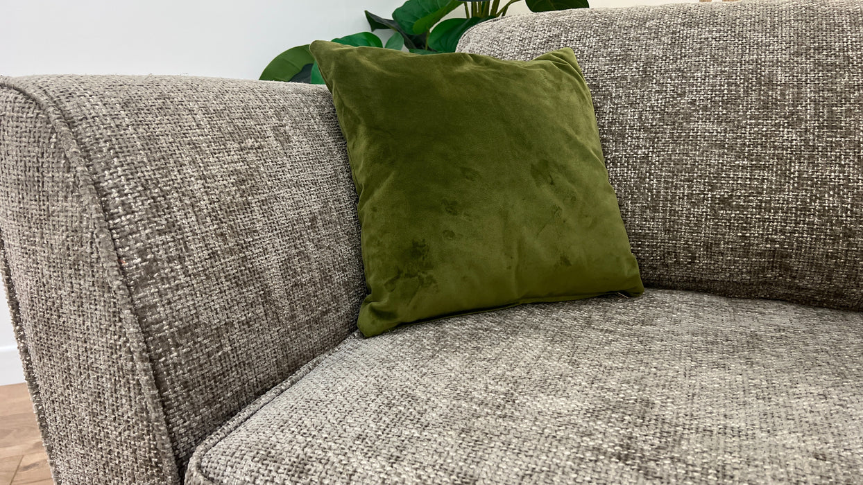 Canterbury 1.5 Seater - Fabric Loveseat - Weave Linen/Olive