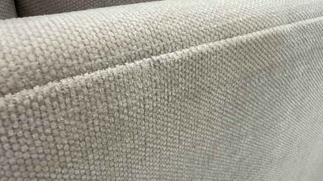 Sofology Mayfair Fabric 3 Seater Foam Seats in Linen Look Chenille Mist/Pearl Mix