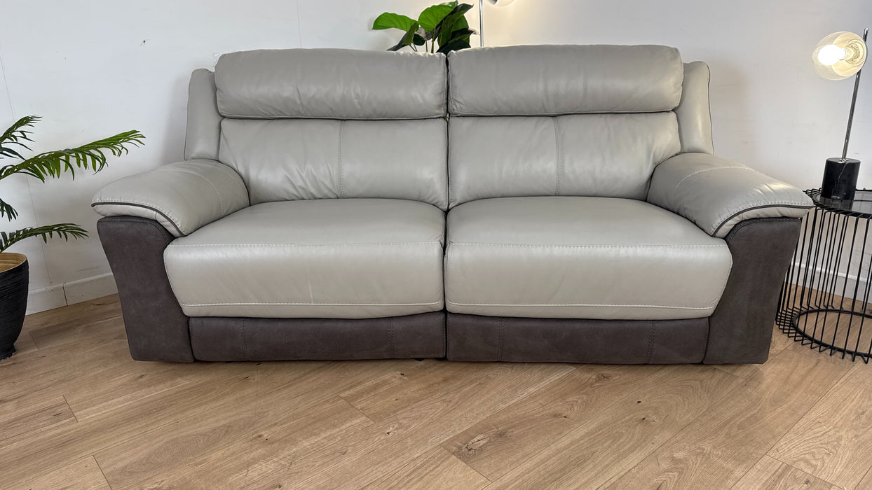 Somerton 3 Seater Fabric/Leather Manual Recliner